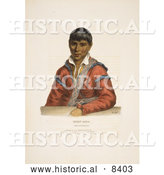 Historical Image of Paddy-carr, a Creek Indian Interpreter by Al