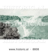 Historical Image of People Strolling in Prospect Point Park, Above Boats at Niagara Falls by Al