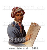 September 4th, 2013: Historical Image of Sequoyah Holding the Cherokee Alphabet by Al