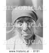 Historical Image of Serrano Woman of Tejon 1924 - Black and White by Al