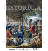 August 31st, 2013: Historical Image of the Indians Giving a Talk to Colonel Bouquet 1764 by Al