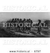 Historical Image of the March of Miles Standish by Al