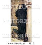 Historical Painting of a Electra at the Tomb of Agamemnon by Frederic Lord Leighton by Al