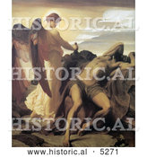 July 19th, 2013: Historical Painting of Elijah in the Wilderness by Frederic Lord Leighton by Al