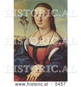 Historical Painting of Maddalena Doni by Raphael by Al