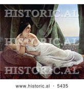 July 19th, 2013: Historical Painting of Odalisque Reclining, Nude and Wrapped in a Sheet, by Francesco Hayez by Al