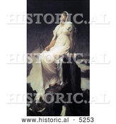 Historical Painting of the Spirit of the Summit by Frederic Lord Leighton by Al