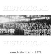 Historical Photo of 1924 World Series Baseball Players - Black and White Version by Al