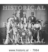 December 13th, 2013: Historical Photo of 7 Sioux Indian Men - Black and White by Al