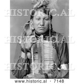 December 13th, 2013: Historical Photo of Amos Little, Sioux Native American 1900 - Black and White by Al