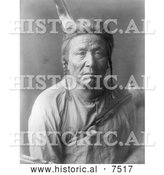 December 12nd, 2013: Historical Photo of Apsaroke Indian Man Named Flathead Woman 1908 - Black and White by Al