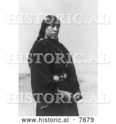 November 20th, 2013: Historical Photo of Arapaho Maiden 1910 - Black and White by Al