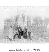 November 13th, 2013: Historical Photo of Arappaho Indians by Tipi 1904 - Black and White by Al