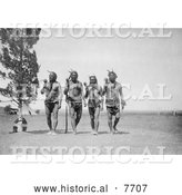 November 14th, 2013: Historical Photo of Arikara Medicine Ceremony 1908 - Black and White by Al