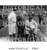 Historical Photo of Babe Ruth with John Mcgraw, Nick Altrock and Al Schact - Black and White Version by Al