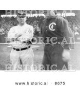 Historical Photo of Baseball Players John McGraw and Frank Chance, 1911 - Black and White Version by Al