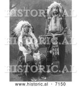 December 13th, 2013: Historical Photo of Black Horn and James Lone Elk 1900 - Black and White by Al
