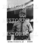 Historical Photo of Casey Stengel, a Baseball Player of the Brooklyn Dodgers in 1914 - Black and White Version by Al