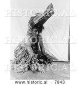 Historical Photo of Ceremonial Costume 1914 - Black and White by Al