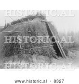 Historical Photo of Chemehuevi Dwelling 1924 - Black and White Version by Al