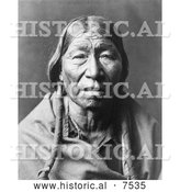 Historical Photo of Cheyenne Native American Man - Black and White by Al
