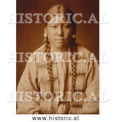 December 28th, 2013: Historical Photo of Cheyenne Native Girl 1905 - Sepia by Al