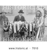 December 13th, 2013: Historical Photo of Chief American Horse Becoming an American Citizen 1907 - Black and White by Al