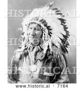 December 13th, 2013: Historical Photo of Chief American Horse, Sioux Indian 1900 - Black and White by Al