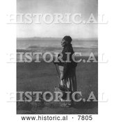 Historical Photo of Chinook Woman on Beach 1910 - Black and White by Al