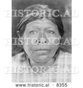 Historical Photo of Chukchansi Woman 1924 - Black and White by Al