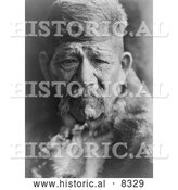 Historical Photo of Chukchansi Yokuts Chief - Black and White Version by Al