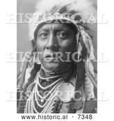 December 13th, 2013: Historical Photo of Crow Indian Called Old White Man 1908 - Black and White by Al