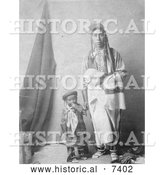 December 13th, 2013: Historical Photo of Crow Indian Mother and Child 1908 - Black and White by Al