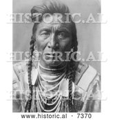 December 13th, 2013: Historical Photo of Crow Native American Called Strike on His Head 1908 - Black and White by Al