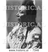 December 13th, 2013: Historical Photo of Crow Native American Man Called Plenty Coups 1908 - Black and White by Al