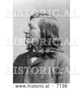 December 13th, 2013: Historical Photo of Dakota Indian Chief, Luther Standing Bear 1891 - Black and White by Al
