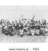 December 13th, 2013: Historical Photo of Dakota Indians at Pine Ridge 1910 - Black and White by Al