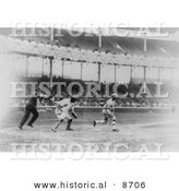 Historical Photo of Eddie Murphy Batting for the Philadelphia Pirates Baseball Team, 1914 - Black and White Version by Al