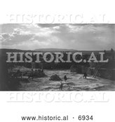 December 13th, 2013: Historical Photo of Feast Day, Acoma Indians 1905 - Black and White by Al
