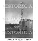 Historical Photo of Fort Rupert 1914 - Black and White by Al