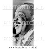 Historical Photo of Happy Martin Luther King Jr. Smiling - Black and White Version by Al