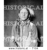 December 13th, 2013: Historical Photo of Has No Horses, Sioux Indian 1900 - Black and White by Al