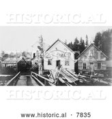 Historical Photo of Home of Chief Ko-Teth Sha-Doc 1906 - Black and White by Al