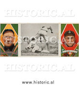 December 28th, 2013: Historical Photo of Hughie Jennings and Ty Cobb - Vintage Baseball Card by Al