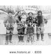 September 7th, 2013: Historical Photo of Inuit Eskimo Family 1909 - Black and White by Al