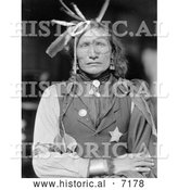 December 13th, 2013: Historical Photo of Iron White Man, Sioux Native American 1900 - Black and White by Al