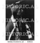 Historical Photo of Jicarilla Man - Native American Indian - Black and White Version by Al