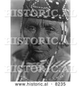 September 14th, 2013: Historical Photo of Klamath Native American Woman 1923 - Black and White by Al