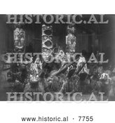 November 7th, 2013: Historical Photo of Kwakiutl Dancers 1914 - Black and White by Al
