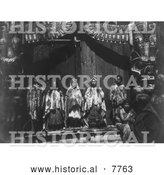 Historical Photo of Kwakiutl Wedding Party 1914 - Black and White by Al